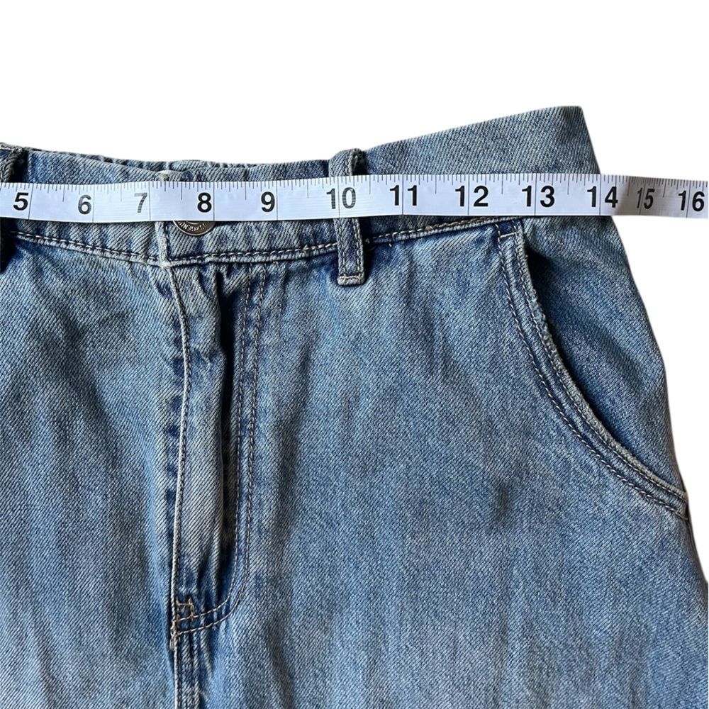 Stradivarius Blue Denim Maxi A-Line Skirt size 4 - Picture 4 of 8